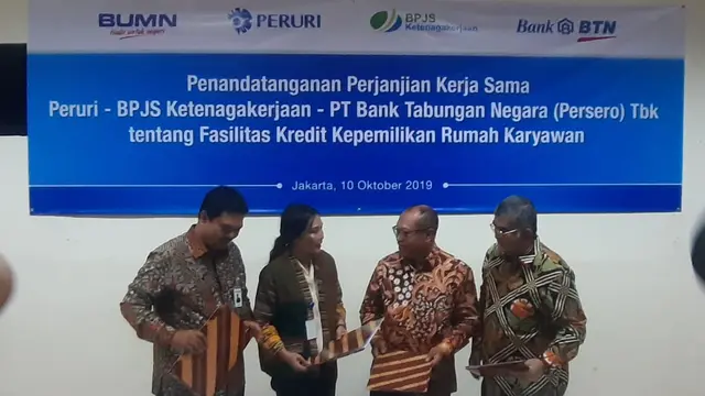 BPJS Ketenagakerjaan dan BTN Siapkan Perumahan untuk Pegawai Peruri