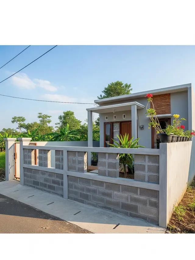 Model Pagar Rendah untuk Rumah Mungil Biar Tampak Lega