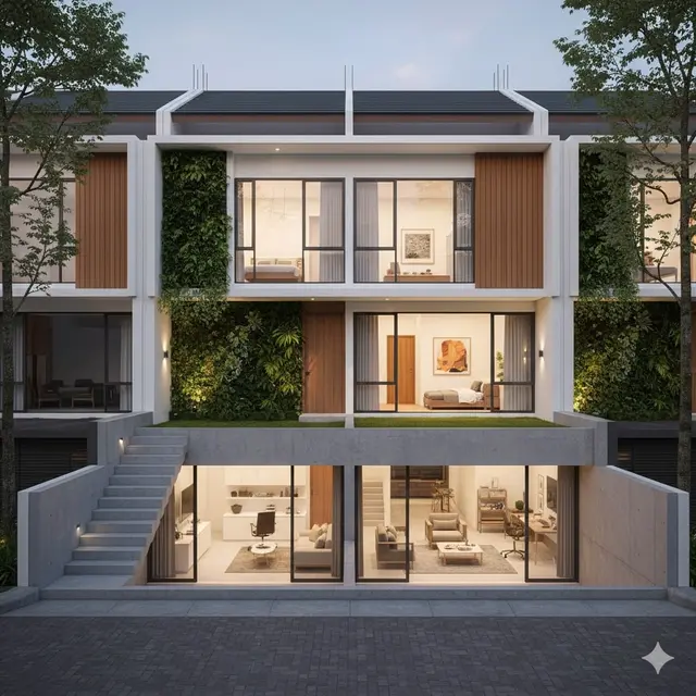 Desain Rumah Tumbuh di Lahan Sempit Tren 2025
