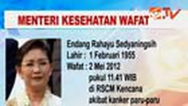 Jenazah Menkes dibawa ke Rumah duka