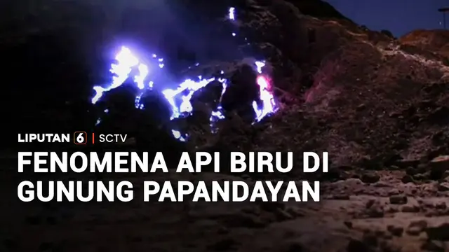 Fenomena Api Biru di Gunung Papandayan