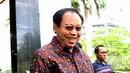Ketum Partai Persatuan Pembangunan (PPP) versi Muktamar Jakarta, Djan Faridz menyambangi gedung KPK, Jakarta, Senin (27/4/2015). Djan mengaku kedatangannya untuk menjenguk mantan Ketum PPP, Suryadharma Ali (SDA). (Liputan6.com/Helmi Afandi)