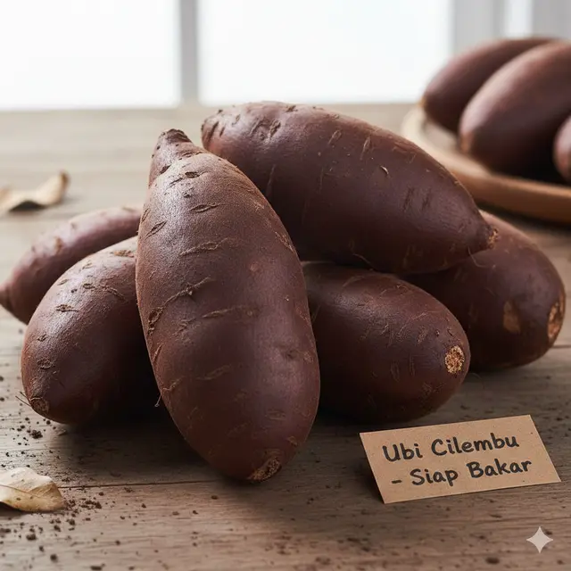 Ubi cilembu siap bakar (Foto: Gemini AI)