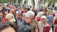 Capres Ganjar Pranowo saat mengisi kuliah kebangsaan di UMC menyatakan akan menjebloskan pejabat korupsi ke Nusakambangan. Foto (Liputan6.com / Panji Prayitno)
