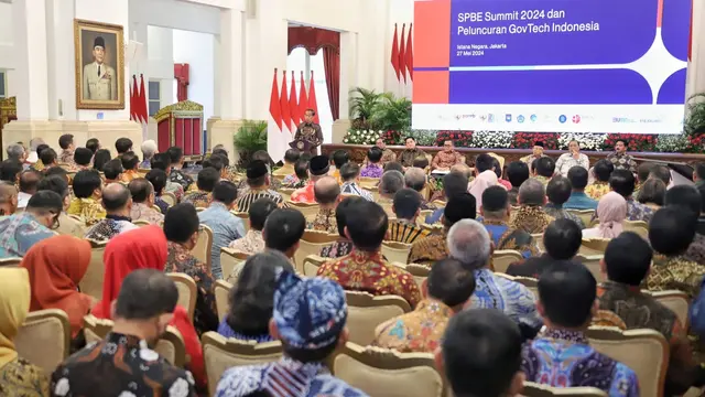 Presiden Joko Widodo (Jokowi) meluncurkan Government Technology (GovTech) Indonesia yang diberi nama INA Digital, Senin (27/5/2024). (Foto: Kementerian PANRB)
