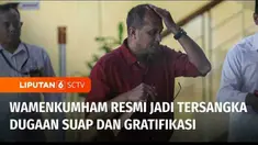 Komisi Pemberantasan Korupsi resmi menetapkan Wakil Menteri Hukum dan HAM, Edward Omar Syarif Hiariej atau Eddy Hiariej sebagai tersangka dugaan suap dan gratifikasi di lingkungan Kementerian Hukum dan HAM. Selain Eddy, KPK juga menetapkan tiga tersa...
