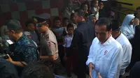 Presiden Jokowi mengunjungi desa Batu Merah atau Red Stone di Ambon, Maluku, Rabu. (Moch Harun Syah/Liputan6.com)