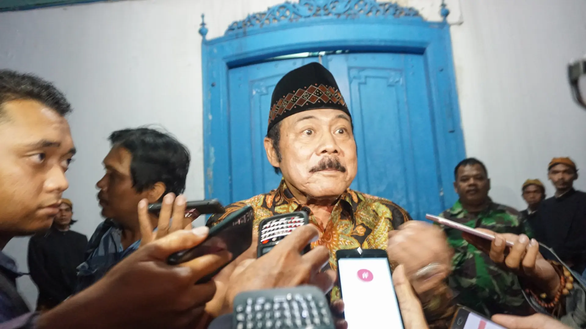 Subagyo HS saksikan perjanjian damai Keraton Solo. (Liputan6.com/Fajar Abrori).