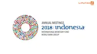 Banner IMF-Bank Dunia (Liputan6.com/Triyasni)