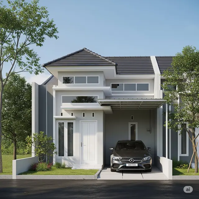 Inspirasi Rumah Sederhana di Kampung. Foto: Gemini