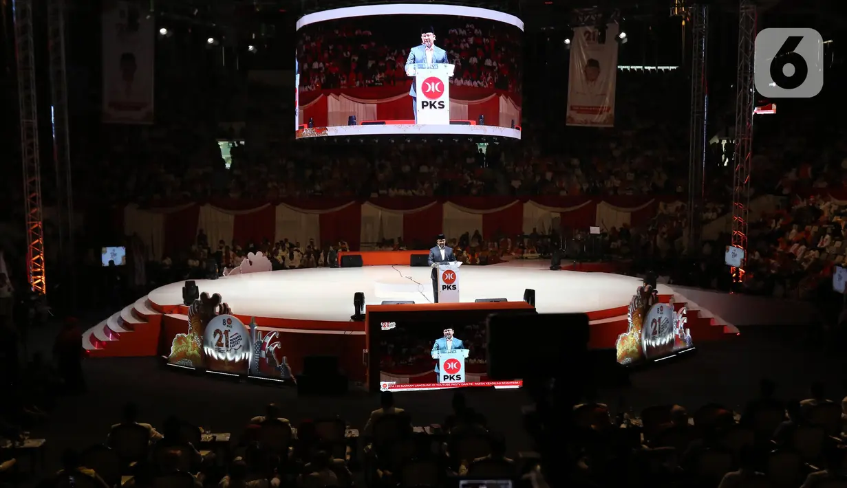Dalam pidatonya, Anies membahas tentang dua tipe pemerintahan. (Liputan6.com/Helmi Fithriansyah)