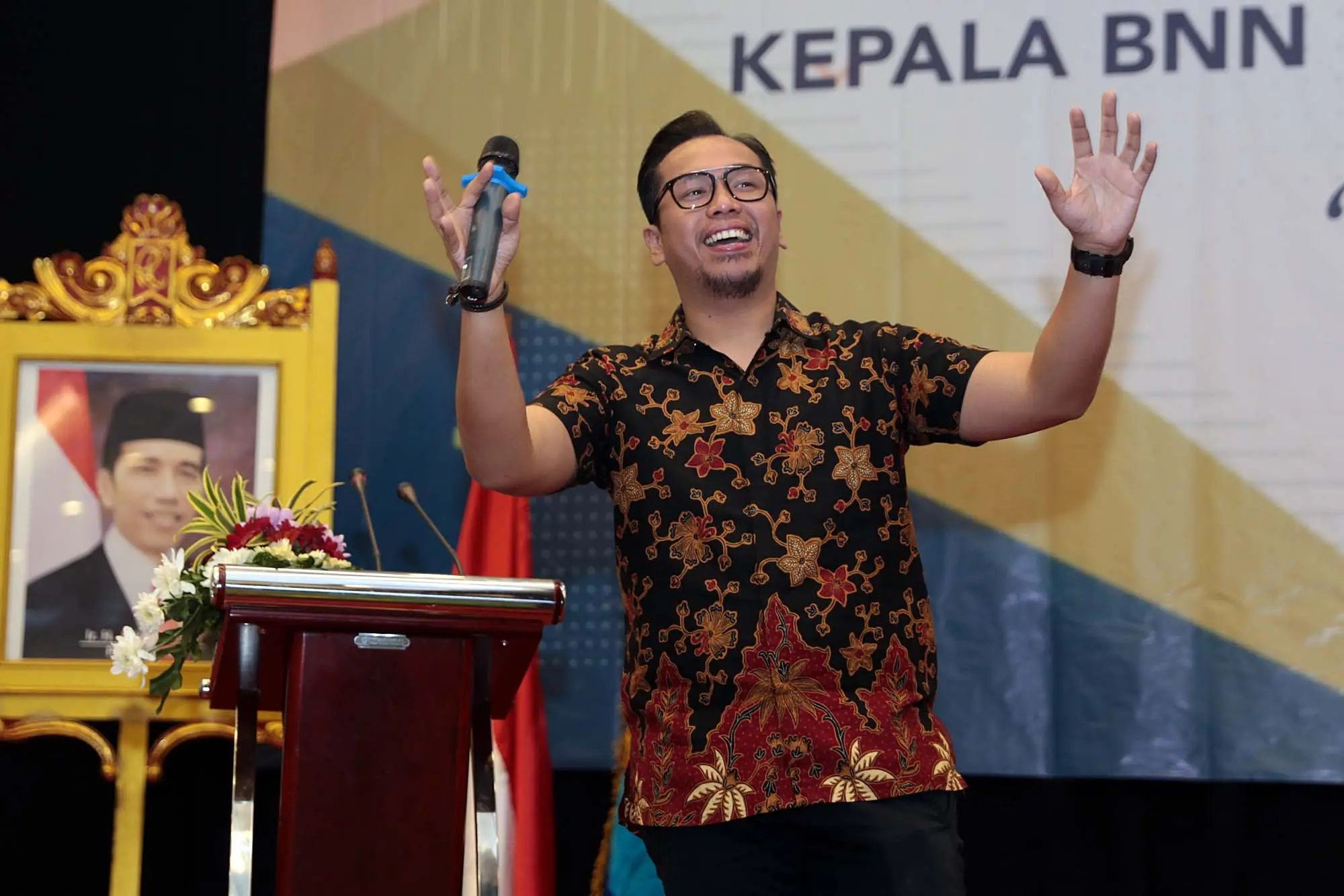 Sammy Simorangkir kini aktif menyuarakan bahaya narkoba. (Deki Prayoga/Bintang.com)