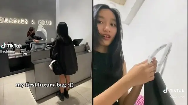 Remaja 17 Tahun Dicibir Usai Sebut Charles & Keith Brand Mewah, credit:  TikTok @zohtaco