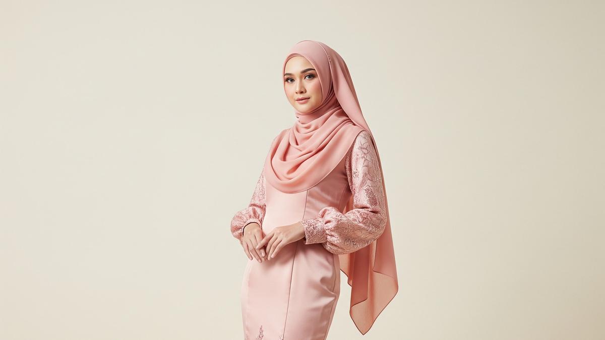 10 Inspirasi Model Gamis Brokat Duyung untuk Hijaber, Cantik dan Pede saat Muharaman hingga Kondangan