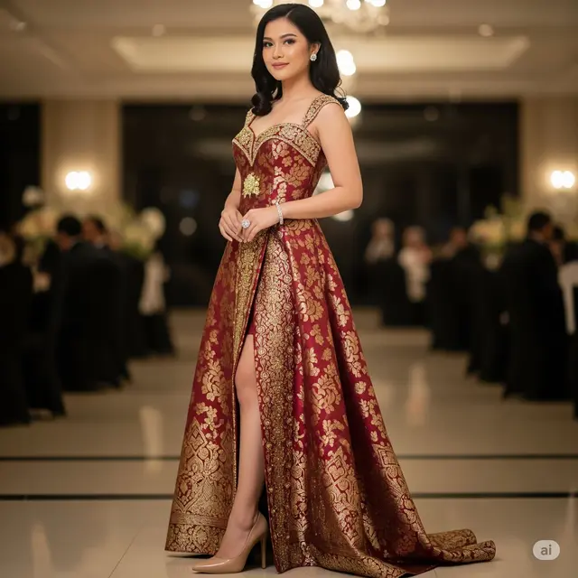 Belahan Samping Minimalis dan Heels Nude