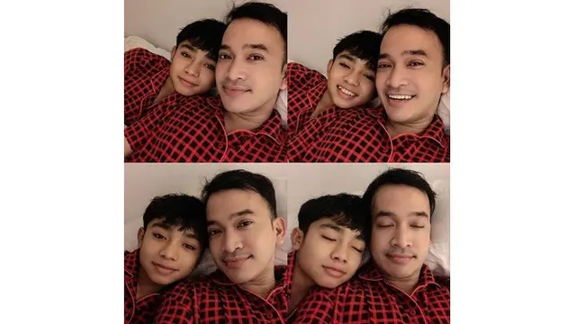 6 Potret Betrand Peto dan Ruben Onsu Pakai Baju Couple, Makin Mirip