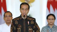 Presiden Joko Widodo memberi keterangan di Istana Kepresidenan Bogor, Jawa Barat, (12/6). Senioritas dan kapabilitas Amien Rais dalam kancah politik nasional dapat memberikan warna tersendiri bagi pesta demokrasi. (Liputan6.com/Pool/Biro Setpres)