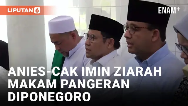 Anies Baswedan dan Cak Imin Ziarah ke Makam Pangeran Diponegoro