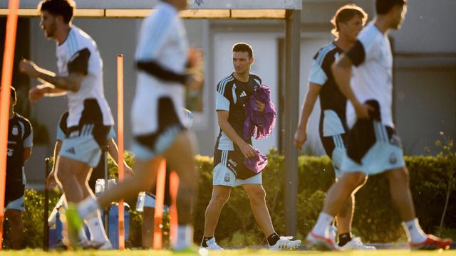 Foto: Mengintip Latihan Lionel Messi Dkk Jelang Laga Uji Coba Argentina Vs Mauritania