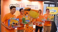 Konferensi pers kampanye "Imajinasikan Bentuk Cheetos-mu" di kawasan Raden Saleh, Jakarta Pusat, 7 Agustus 2019. (Liputan6.com/Asnida Riani)