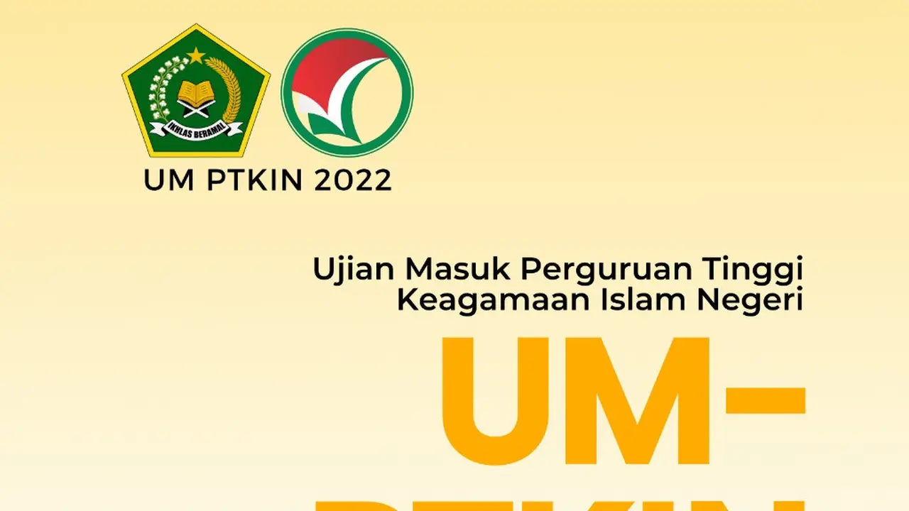 Pendaftaran Ujian Masuk Perguruan Tinggi Keagamaan Islam Negeri (UM-PTKIN) 2022 dibuka pada Senin (25/4/2022) pukul 13.00 WIB. ( Photo credit : SPAN UM PTKIN)