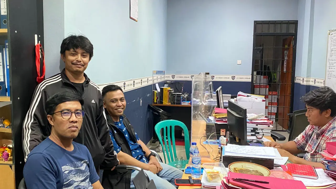 AJI Batam dampingi Redaksi Tribun batam dan Batamnews laporan ke Polda Kepri atas teror orderan fiktif