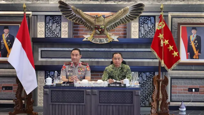 Sinergi Pucuk Pimpinan TNI-Polri Tangkal Berbagai Potensi Ancaman Keamanan