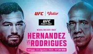 UFC Fight Night: Hernandez vs Rodrígues - Beberapa Pertarungan Menarik Sebelum Main Card di Vidio