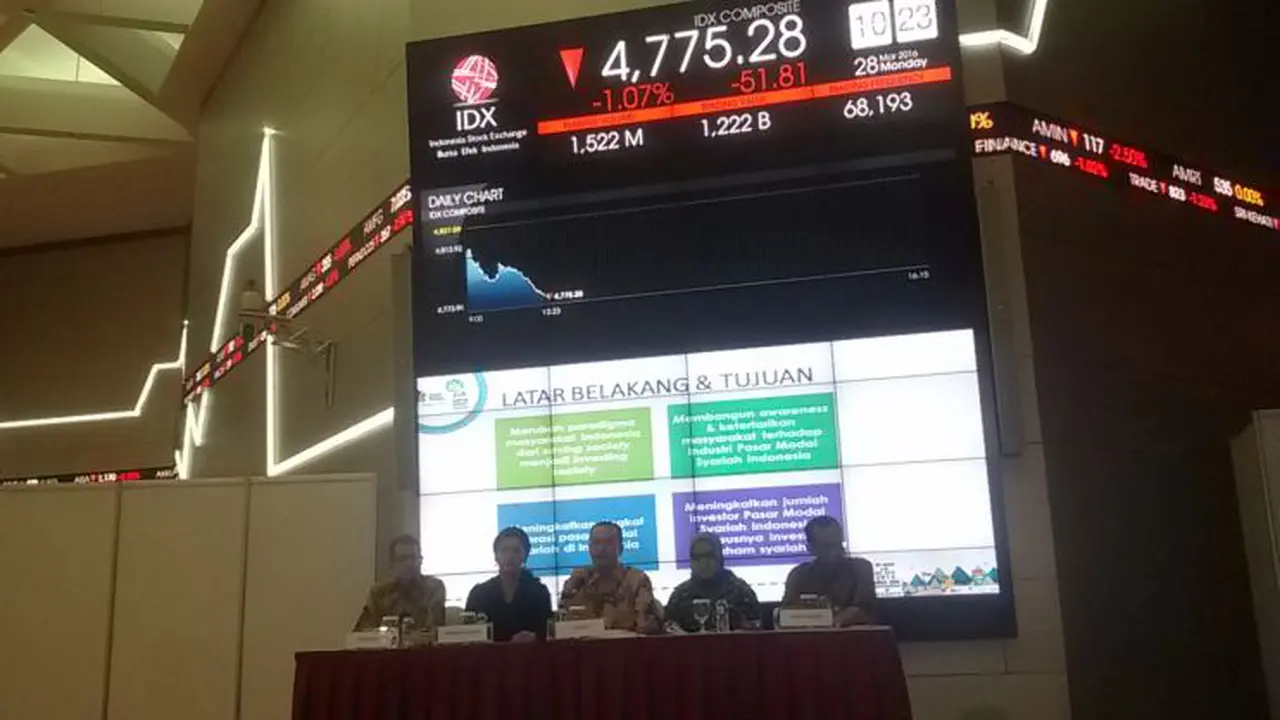 Konferensi pers Festival Pasar Modal Syariah 2016.