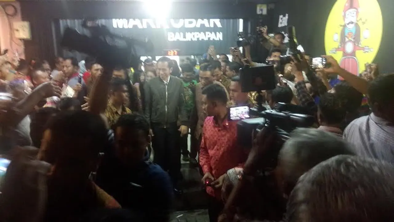 Jokowi di Markobar Balikpapan