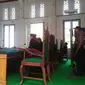 Sidang pembacaan vonis terhadap Briptu Caswan Abdullah, terdakwa pembunuhan Prada Yuliadi di Pengadilan Negeri Makassar, Sulsel. (Liputan6.com/Eka Hakim)