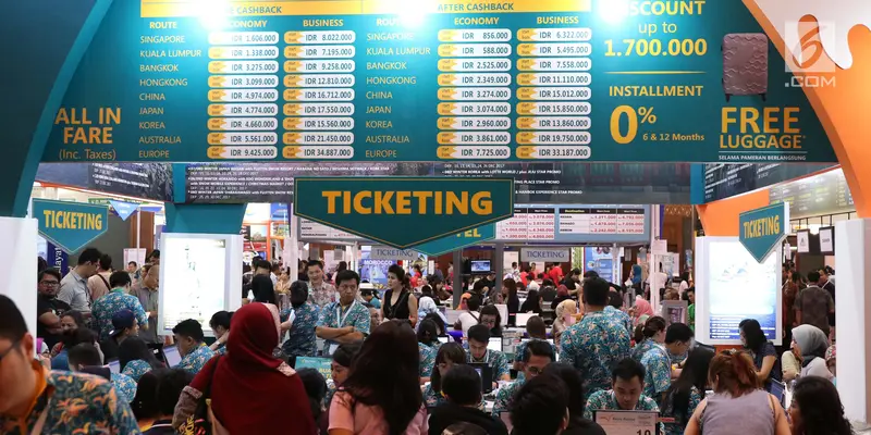 Antusias Pengunjung Saat Berburu Tiket Murah di GATF 2017