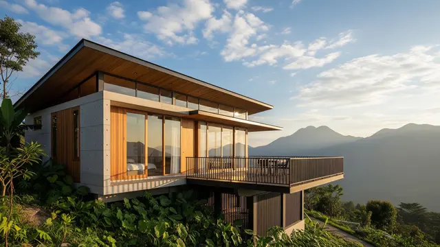 Model Rumah yang Cocok Dibangun di Lahan Menurun (AI)