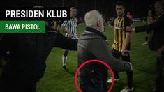 Presiden klub asal Yunani, PAOK, Ivan Savvidis mengancam wasit dengan membawa sebuah pistol ke dalam lapangan.