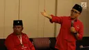 Bupati Banyuwangi Abdullah Azwar Anas menjadi pembicara dalam serial diskusi dalam rangkaian Kongres PDI P ke V di Sanur, Bali, Jumat (9/8/2019). Diskusi tersebut membahas "Kepala Daerah Bongkar Rahasia PDI Perjuangan Menang Dalam Pilkada. (Liputan6.com/Johan Tallo)