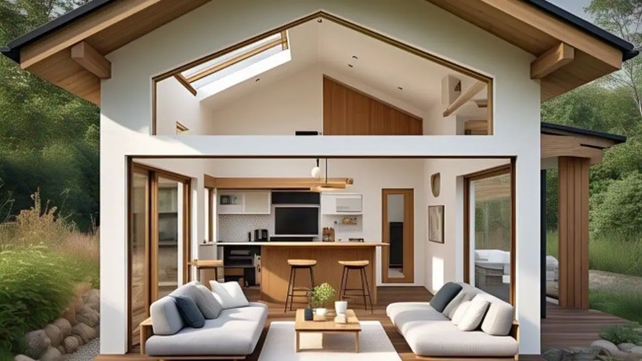 Rumah Model Scandinavian untuk Hunian Sempit (Credit: Meta AI)