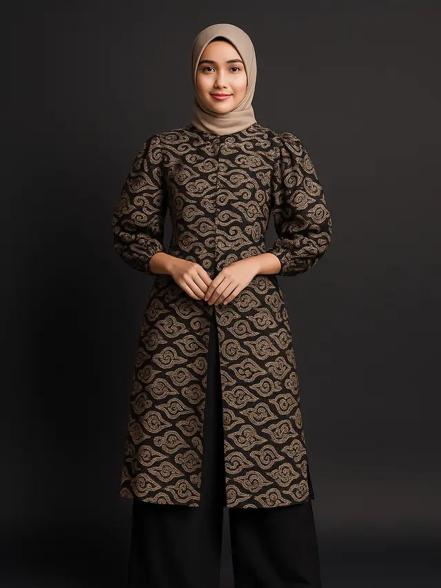 7 Model Tunik Batik Belah Samping Kanan Kiri, Anggun dan Nyaman untuk Segala Aktivitas