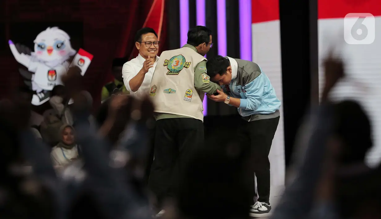 Tiga Calon Wakil Presiden (Cawapres) tersebut adalah Muhaimin Iskandar, Gibran Rakabuming Raka, dan Mahfud Md. (Liputan6.com/Angga Yuniar)