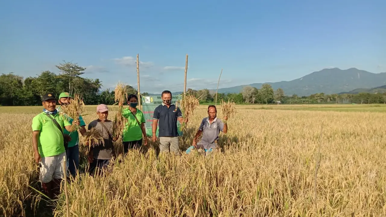 10 orang petani milenial dari Kelompok Tani (Poktan) Sinarjaya Dusun Bancang