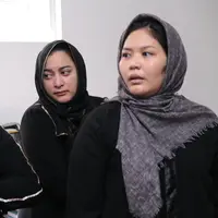 Suasana rumah duka saat ibunda Jane Shalimar wafat. (Adrian Putra/Bintang.com)