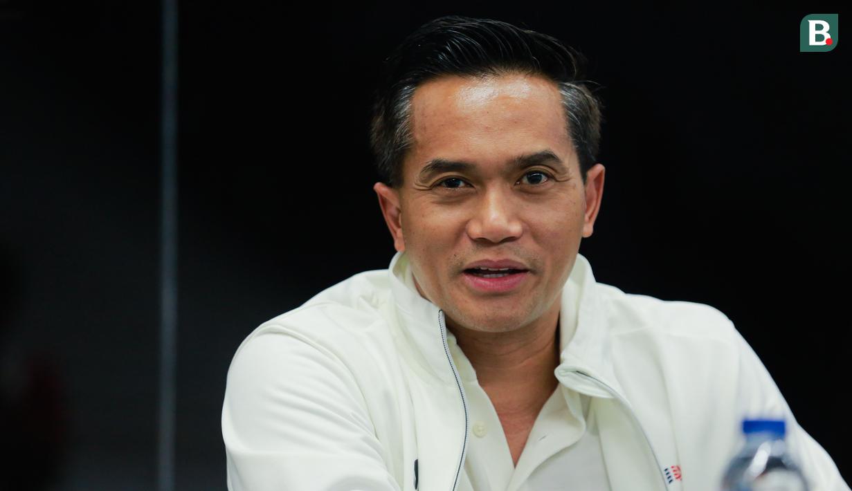 Ketua umum PB AI Anindya Bakrie membuka langsung Kejurnas Akuatik 2026 pada Selasa (28/4/2026) petang WIB. Anindya senang kejurnas menyedot antusiasme luar biasa. (Bola.com/Bagaskara Lazuardi)