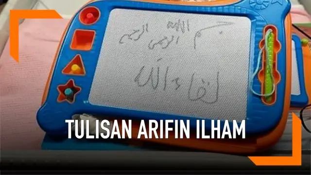 Sebelum menghembuskan nafat terakhir, Ustaz Arifin Ilham sempat menulis kata-kata terakhirnya. Tulisan tersebut diunggah sang anak di akun instagram pribadinya. Apakah arti tulisan tersebut?