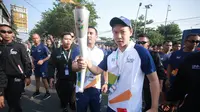 Ikut Pawai Obor Asian Games, Cucu Pendiri Aqua Ajak Generasi Muda Hidup Sehat