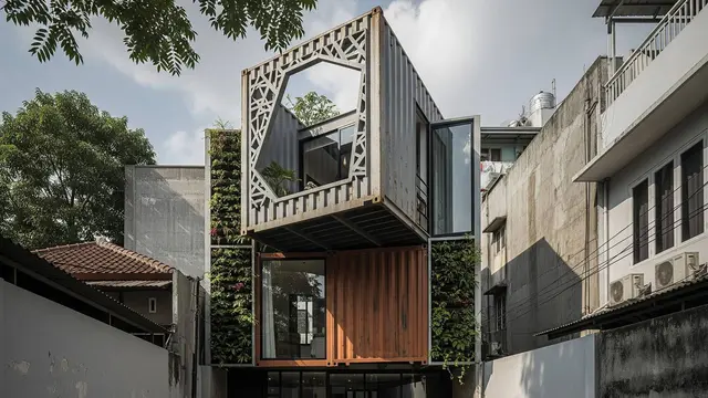 Model Rumah Kontainer Solusi Hunian Sempit dan Trendy