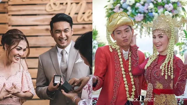 5 Beda Sisi Romantis Gerald Yohanes dan Angga Putra 'Anak Langit' Bersama Pasangannya