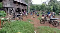 Lokasi kejadian seorang warga tewas setelah diserang gajah liar di Tanggamus, Lampung. Foto : (Istimewa).