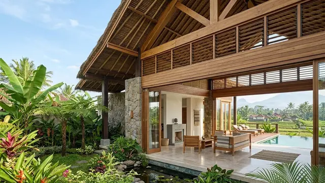 Rumah Desa dengan Konsep Open Plan