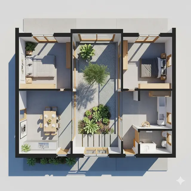 Model Rumah 6x12 Sederhana