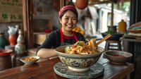 resep mie jebew ©Ilustrasi dibuat AI