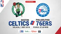 Jadwal NBA, Boston Celtics Vs Philadelphia 76ers. (Bola.com/Dody Iryawan)